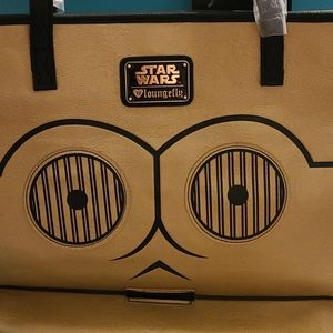 Loungefly star wars tote r2d2 c3po